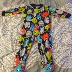 Boys monster footy pajamas